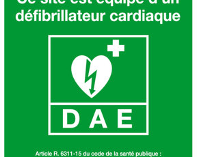 Rappel la mairie est équipée d'un défibrillateur cardiaque