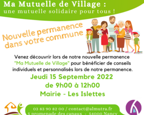 Permanence Ma Mutuelle de Village le 15 septembre 