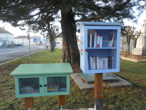 Installation boîte à livres pour enfants Place Louis MAUFRAIS