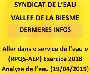 SYNDICAT DE L'EAU