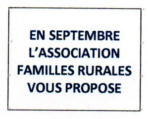 ASSOCIATION DES FAMILLES RURALES