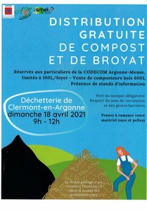 Distribution gratuite de compost par la Codecom 