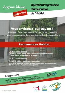 Vos permanences Habitat en Argonne Meuse